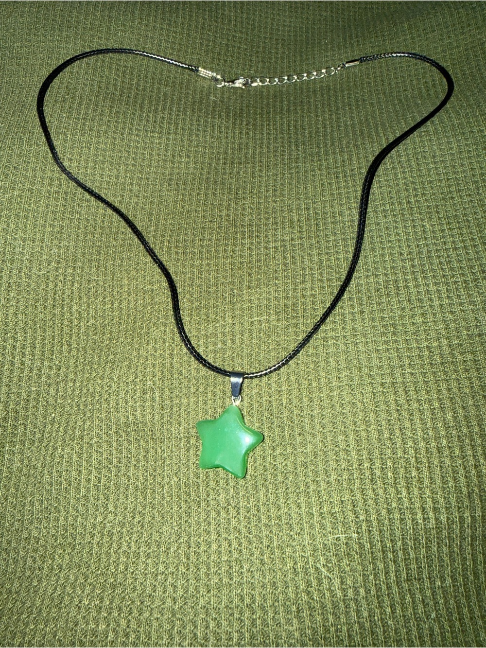 Green Star Pendant Necklace - Women Jewelry